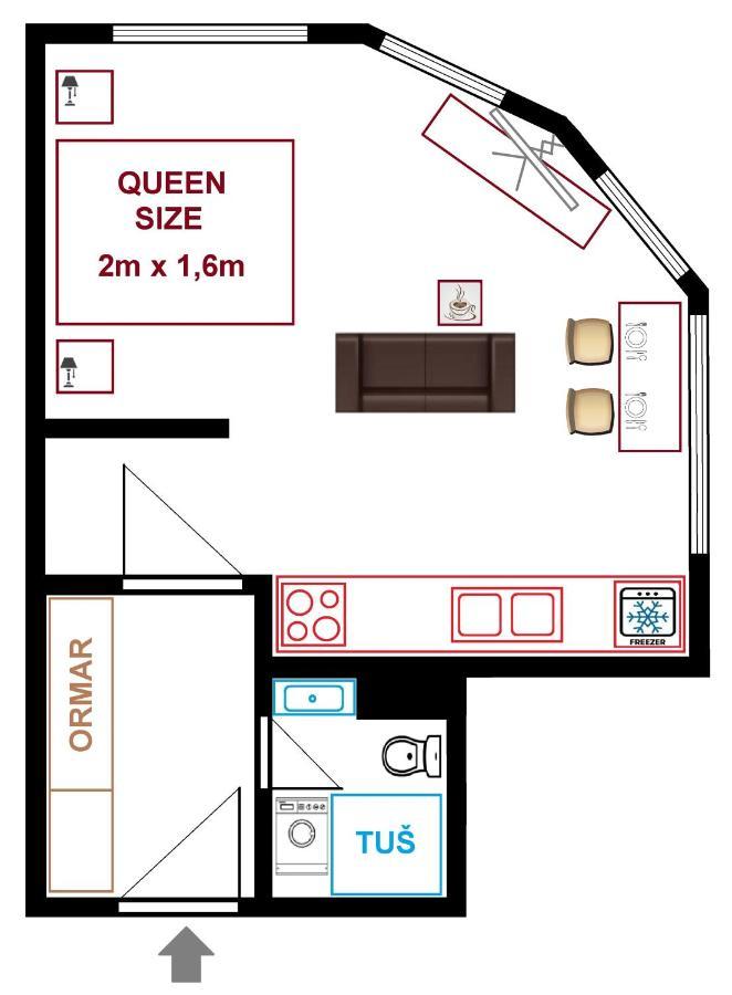 Tuzla Trg - Tuzla Square Apartment Luaran gambar